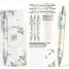 Auch Wedding Favors for Guests – 50 Set Elegant Botanical Thank You Ballpoint Pens with Matching Cards & Bags, Bridal Shower & Wedding Thank You Gifts in Saudi Arabia