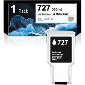 727 Ink Cartridges Professional 300ml Matte Black Ultra-Large Capacity C1Q12A Replacement for HP 727 Ink Cartridge for HP DesignJet T920 T930 T1530 T1500 T2500 T2530 Printers in Saudi Arabia