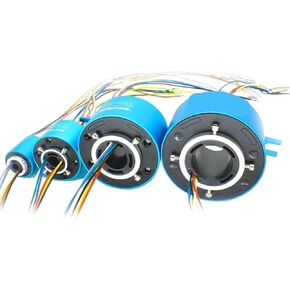 1pcs Through Hole Slip Ring 2/6/12/18/24 Channels 2A/5A/10A Current Slipring Hollow Rotate Connector Hole 8-100mm Conductive Rings(12.7X56mm 12CH 10A) in Saudi Arabia