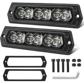 LED Pod Light Bar 2PCS 6inch 120W LED Spot Light LED Light Bar Fog Driving Lights Ditch Lights Led Light Pods Offroad Bumper Mounts Waterproof for Truck Pickup Wrangler Chevy Ram ATV UTV in Saudi Arabia