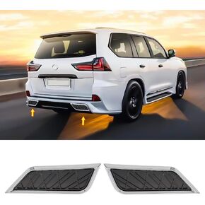 Rear Bumper Exhaust Cover Exterior Styling for Lexus LX570 2016-2022 2021 2020 2019 2018 LX 570 Upgrade Decoration Accessories in Saudi Arabia