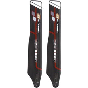 قطع غيار OMPHOBBY M1 EVO قطع غيار الشفرة الرئيسية 125 لطائرات الهليكوبتر OMPHOBBY M1 EVO RC ملحقات طائرات الهليكوبتر Rc OSHM1209R (أحمر) in Kuwait