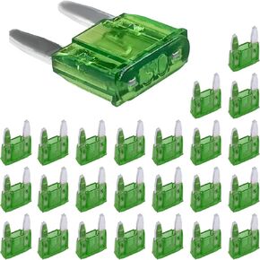 25 PCS 15 Amp Mini Car Fuses, 15A Automotive Blade Fuse Replacement, Auto Fuse Kit for Car RV Truck Motorcycle SUV Boat in Saudi Arabia