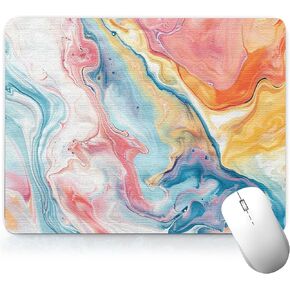 Leather Colorful Desk Pad, Colorful Art Mouse Pad Computer Keyboard Gaming Mousepad Waterproof Desktop Protector & Cover, Decorative PU Leather Laptop Mouse Mat Office Decor 7.87 x 9.84 inch A45 in Saudi Arabia