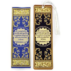 Fabric Bible Bookmark with Bonus Tassel Bookmark - Isaiah 40:31: Those Who Hope in the Lord Bible Book Markers - Christian Bookmarks for Women & Men - Religious Bookmarks - Christian Gifts for Women in Saudi Arabia