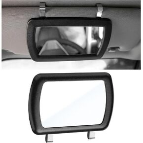 Car Sun Visor Vanity Mirror, 6.57"×4.33" HD Clip-on Vehicle Visor Makeup Mirror, Portable Sun-Shading Cosmetic Mirrors Universal Interior Accessories for Most Cars Trucks SUVs in Saudi Arabia
