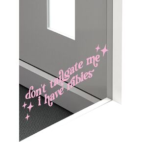 2 PCS Funny Sticker – Don’t Tailgate Me I Have Rabies, Hilarious Vinyl Quote Decal, Humor Gift, Stocking Stuffer, Secret Santa & White Elephant Party Favor in Saudi Arabia