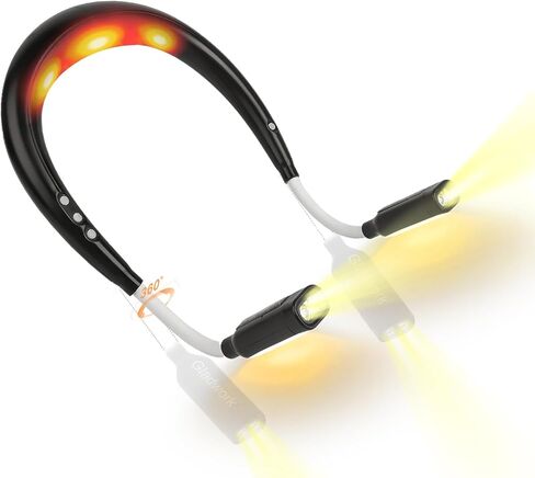 Neck Light, Neck Reading Light,It has a Neck-Warming Function，4 Light 5 Brightness Rechargeable 2000mAh Perfect for Crochet Knitting Cross Stitch Crafting,Book Lovers Gift in Saudi Arabia