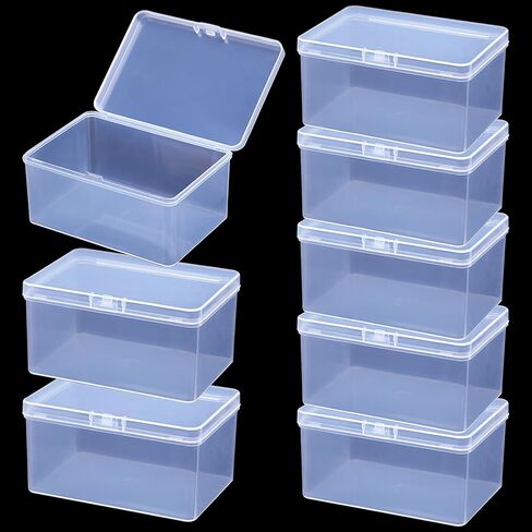 4Pcs Clear Playing Deck Card Storage Box Plastic Card Boxes Playing Card Boxs High Capacity Playing Card Case 4.3 x 2.95 x 2.17 Inch Organizer Snap Closed Trading Games Collector in Saudi Arabia