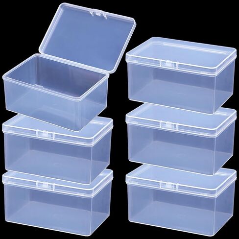 4Pcs Clear Playing Deck Card Storage Box Plastic Card Boxes Playing Card Boxs High Capacity Playing Card Case 4.3 x 2.95 x 2.17 Inch Organizer Snap Closed Trading Games Collector in Saudi Arabia