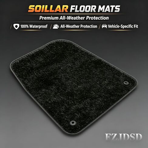 FZJDSD Black 4Pcs Front & Rear Floor Mats Carpet Velour Replacement Compatible with Toyota RAV4 2006 2007 2008 2009 2010 2011 2012 in Kuwait
