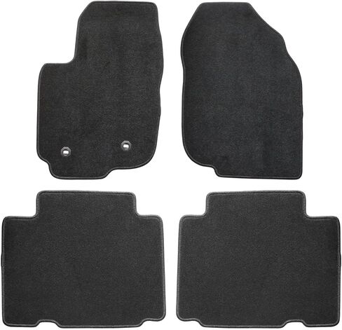 FZJDSD Black 4Pcs Front & Rear Floor Mats Carpet Velour Replacement Compatible with Toyota RAV4 2006 2007 2008 2009 2010 2011 2012 in Kuwait