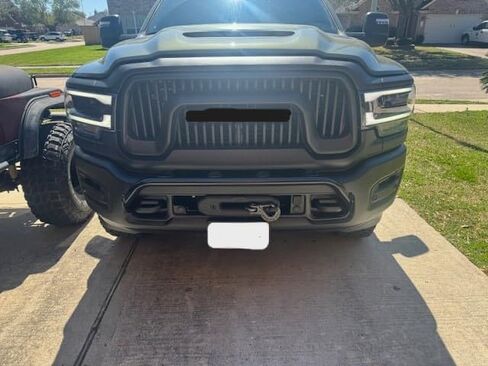 Sleekster by Randy Ellis Design #34201 4 Tab Frame Mounted Light Bar in Satin Black Powder Coat, Compatible with 2019-2026 Dodge Ram 2500/3500 (NOT for Power Wagon), Made in USA, No Drilling Required in Kuwait