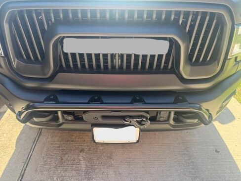 Sleekster by Randy Ellis Design #34201 4 Tab Frame Mounted Light Bar in Satin Black Powder Coat, Compatible with 2019-2026 Dodge Ram 2500/3500 (NOT for Power Wagon), Made in USA, No Drilling Required in Kuwait