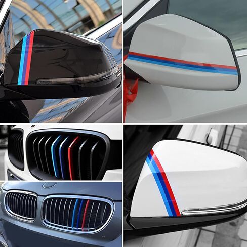 ملصق لاصق من الفينيل لشبكة شبكية رياضية ملونة M لسيارة BMW /M3 /M5 /E46 /E90 (ملون M) in Kuwait