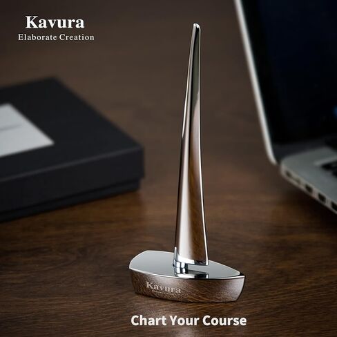 Sailboat Desk Pen & Paperweight – Mirror-Polished Solid Stainless Steel – Weighted Nautical Desk Decor – Meaningful Gift for Graduation, Promotion & Professionals in Saudi Arabia