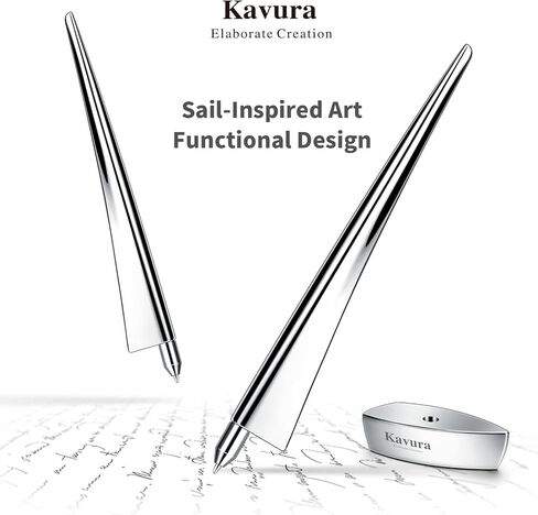 Sailboat Desk Pen & Paperweight – Mirror-Polished Solid Stainless Steel – Weighted Nautical Desk Decor – Meaningful Gift for Graduation, Promotion & Professionals in Saudi Arabia
