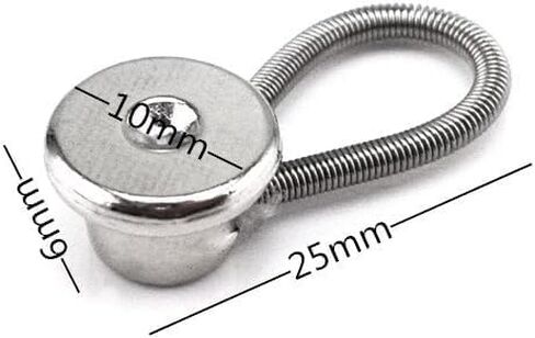 20pcs Metal Elastic Collar Extenders Button Extenders for Shirt Dress Trouser Coat Collars Pants in Kuwait