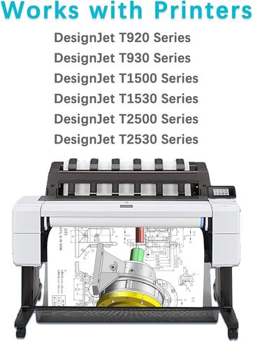 727 Ink Cartridges Professional 300ml Matte Black Ultra-Large Capacity C1Q12A Replacement for HP 727 Ink Cartridge for HP DesignJet T920 T930 T1530 T1500 T2500 T2530 Printers in Saudi Arabia