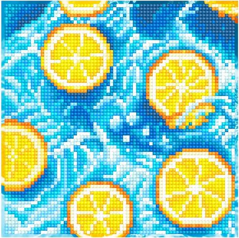 Diamond Art By Leisure Arts Citris Slices, 8"X8", Beginner Diamond Painting Kits for Adults - Diamond Art Kits a Relaxing Creative Craft Kit with Gems in Saudi Arabia