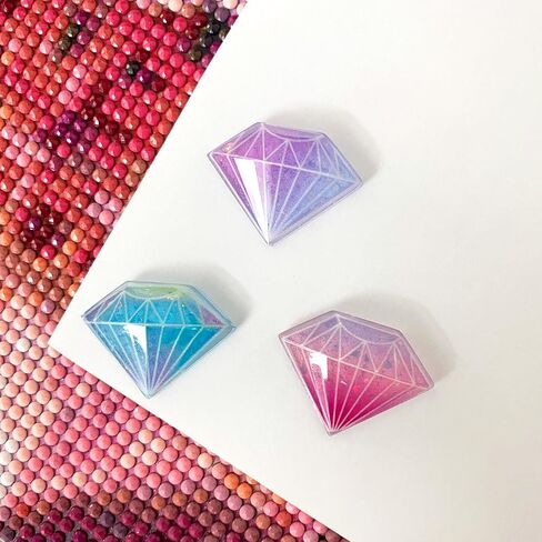 6 Pieces Diamond Shaped Cover Minders for Diamond Painting, Magnetic Cover Holder Magnet for 5D Diamond Art Tool Accessories in Saudi Arabia