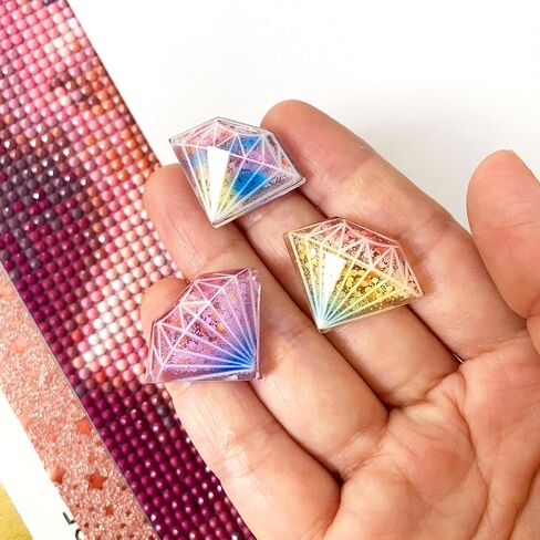 6 Pieces Diamond Shaped Cover Minders for Diamond Painting, Magnetic Cover Holder Magnet for 5D Diamond Art Tool Accessories in Saudi Arabia