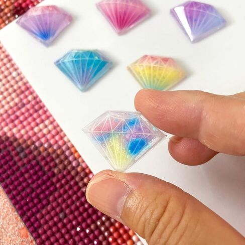 6 Pieces Diamond Shaped Cover Minders for Diamond Painting, Magnetic Cover Holder Magnet for 5D Diamond Art Tool Accessories in Saudi Arabia