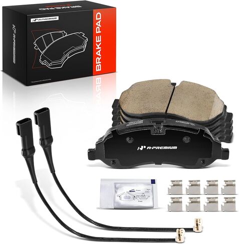 مجموعة وسادات الفرامل الأمامية المصنوعة من السيراميك A-Premium متوافقة مع موديلات Ford - Transit-150 Transit150 2015-2021، Transit-250 2015-2021، Transit-350 2015-2021، Transit-350 HD 2015-2023، 4 عبوات in Kuwait