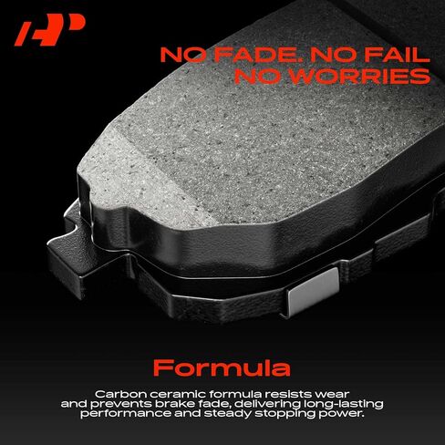 مجموعة وسادات الفرامل الأمامية المصنوعة من السيراميك A-Premium متوافقة مع موديلات Ford - Transit-150 Transit150 2015-2021، Transit-250 2015-2021، Transit-350 2015-2021، Transit-350 HD 2015-2023، 4 عبوات in Kuwait