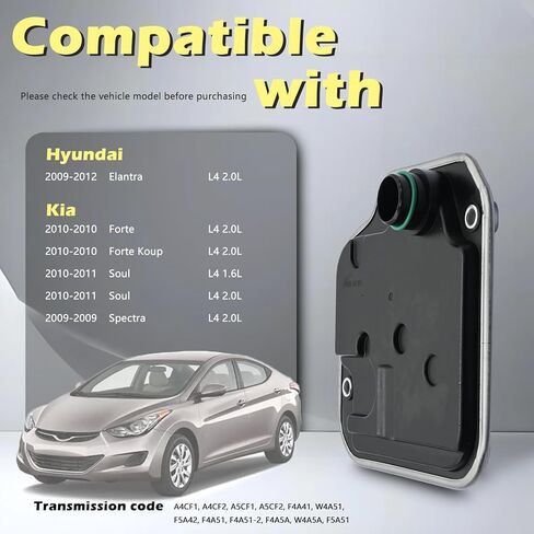 A4CF1 A4CF2 A5CF1 A5CF2 F4A41 W4A51 مجموعات فلتر ناقل الحركة للسيارات حشية وعاء الزيت المتوافقة مع Hyundai لكيا إلنترا فورتي سول سبكترا فورتي كوب 09-12# 46321-23001 in Kuwait