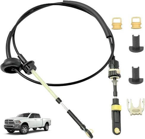 68261253AC Automatic Transmission Shifter Cable with Bushing Repair Kit Fit for Ram 2500 2012-2018/3500 2011-2023/4500 2011-2015/5500 2011-2015# 68039341AE 68039341AB 68039341AC in Saudi Arabia