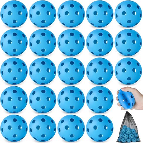 Coopay 14/48 Pack Baseball Practice Baseballs Plastic Hollow Soft Balls for Hitting, Baseball Training Indoor Outdoor Use in Saudi Arabia