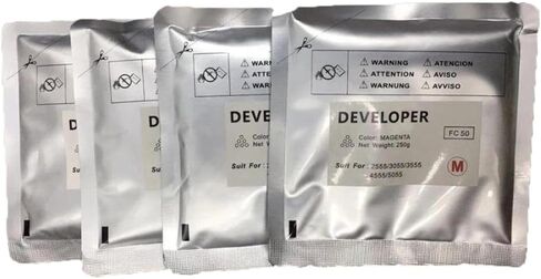 4-Pack Developer Unit Compatible with D-FC505 E for Use in 2505AC, 3505AC, 4505AC, and 2515 Printers in Saudi Arabia