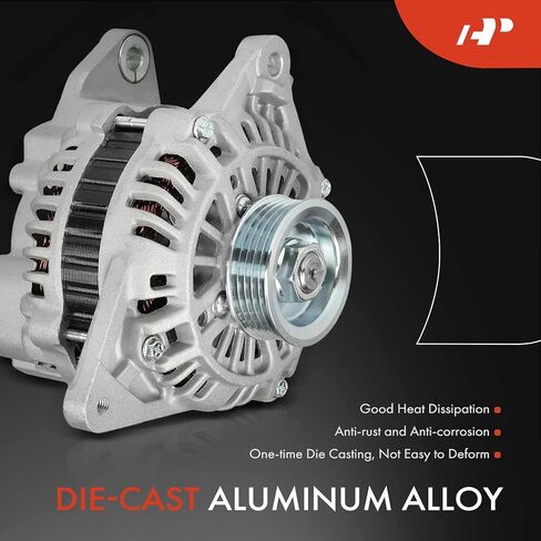 A-Premium Alternator Compatible with Mitsubishi Galant 2000 2001 2002 2003, 2.4L, 12V 85A 5-Groove Pulley Clockwise, Replace# MD368519, A002TB5791 in Kuwait