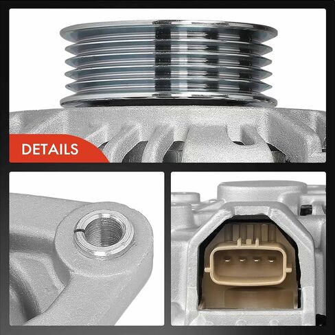 A-Premium Alternator Compatible with Mitsubishi Galant 2000 2001 2002 2003, 2.4L, 12V 85A 5-Groove Pulley Clockwise, Replace# MD368519, A002TB5791 in Kuwait