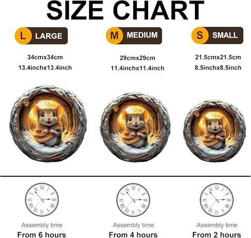 KAAYEE Wooden Puzzles for Adults 300 Pieces Visual 3D Mouse Wooden Jigsaw Puzzles for Adults Animal Wood Puzzle Gifts for Mother's Day Adults Kids Mouse Puzzle(13.4 * 13.3in) in Saudi Arabia