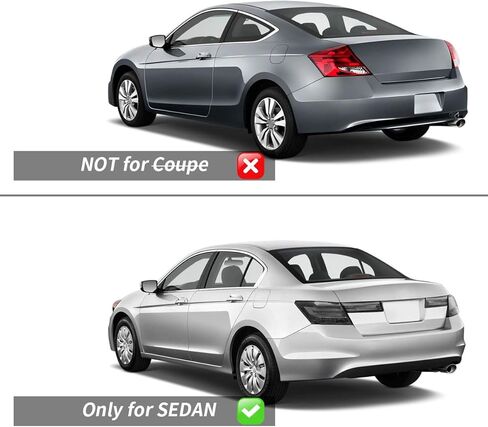 مجموعة مصابيح LED الخلفية من VLAND لسيارة Honda Inspire JDM 2008 2009 2010 2012 فقط، (ليست لسيارة Coupe & Accord Sedan LX، LX-P، EXL، EX6)، جوانب السائق والراكب (4 قطع)، عدسات مدخنة in Kuwait