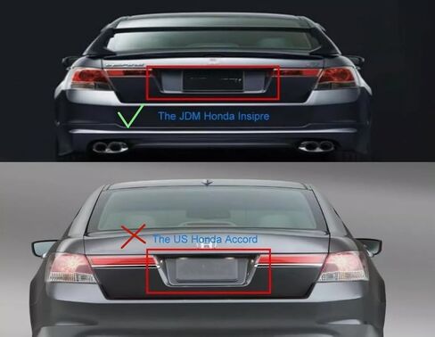 مجموعة مصابيح LED الخلفية من VLAND لسيارة Honda Inspire JDM 2008 2009 2010 2012 فقط، (ليست لسيارة Coupe & Accord Sedan LX، LX-P، EXL، EX6)، جوانب السائق والراكب (4 قطع)، عدسات مدخنة in Kuwait