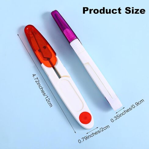 6 PCS U Shaped Portable Scissors Portable Multipurpose Scissor U-Type Small Cutter with Protective Safety Cover Needlework Sewing Scissors for Yarn Cross-Stitch Thread, Sewing Craft DIY in Saudi Arabia