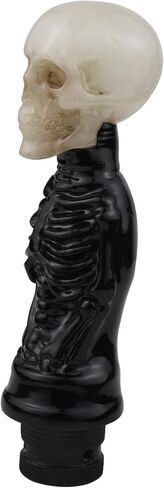 Abfer Shifter Knob Handle Skull Gear Shift Knobs Car Shifting Lever Stick Fit Most Manual Automatic Cars Trucks, Black in Kuwait