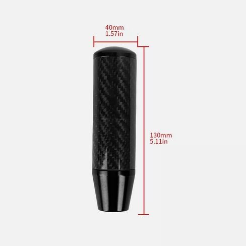 Universal JDM Black Carbon Fiber Manual Gear Stick Shift Knob Lever Shifter, 5 inches in Kuwait