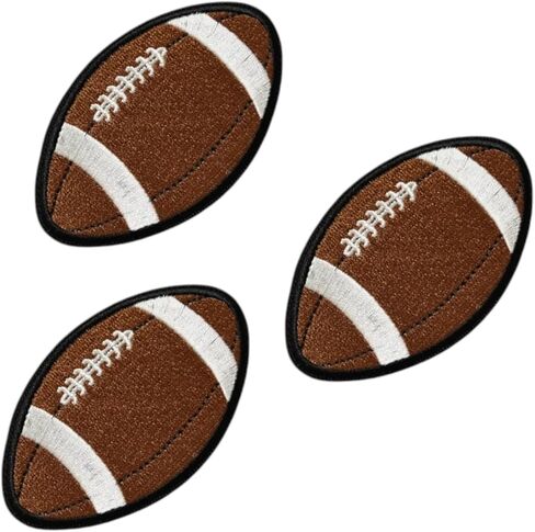 Football Ball Iron On Patch – Sports Football Emblem, DIY Sew-On Patch for Jackets, Hats, Bags (3 Pcs) in Kuwait