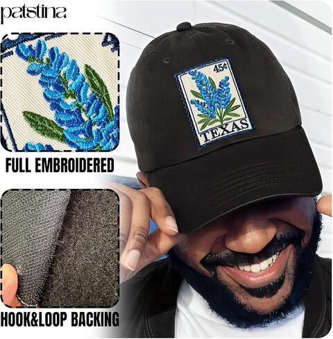 تكساس Bluebonnet ختم هوك وحلقة التصحيح البلد السفر السفر عاشق المطرزة التصحيح مع هوك وحلقة قفل المعنويات العسكرية بقع DIY الملحقات لقبعة الحيوان التكتيكية العسكرية 3 بوصة in Kuwait
