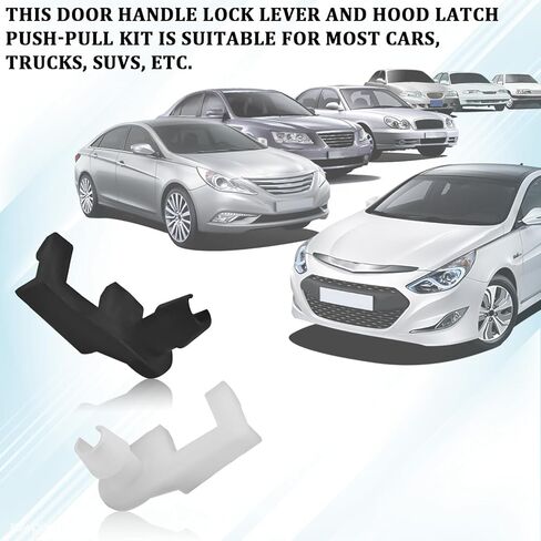 Door Lock Rod Clip, Door Handle Lock Rod Hood Latch Locking Push Clip Kit, Left & Right Tailgate Handle Lever End Retainer Clips Replace 4003672R 4003673L Car Accessories for Truck SUV（5 Set） in Kuwait