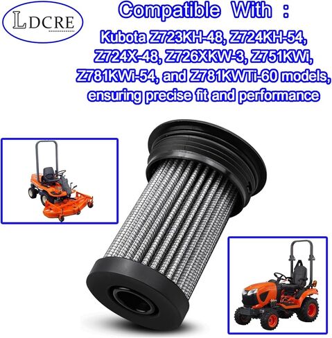 Transmission Oil Filter K3811-14070, Compatible with Kubota Z723KH-48, Z724KH-54, Z724X-48, Z725KH-54", Z726XKW-3, Z751KWi, Z781KWi-54, Z781KWTi-60,Replace K3811-14070 K381114070 in Kuwait