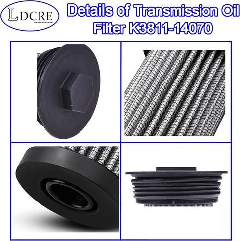 Transmission Oil Filter K3811-14070, Compatible with Kubota Z723KH-48, Z724KH-54, Z724X-48, Z725KH-54", Z726XKW-3, Z751KWi, Z781KWi-54, Z781KWTi-60,Replace K3811-14070 K381114070 in Kuwait
