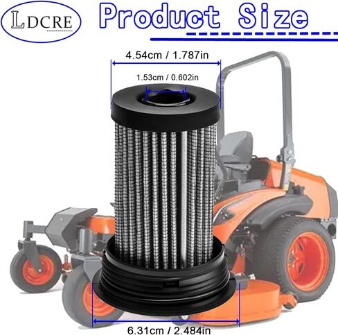 Transmission Oil Filter K3811-14070, Compatible with Kubota Z723KH-48, Z724KH-54, Z724X-48, Z725KH-54", Z726XKW-3, Z751KWi, Z781KWi-54, Z781KWTi-60,Replace K3811-14070 K381114070 in Kuwait