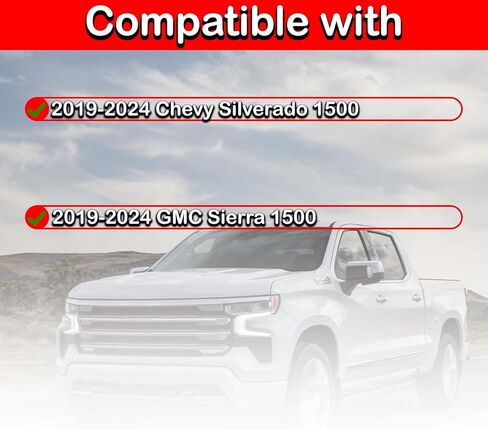 for 2019 2020 2021 2022 2023 2024 Chevy Silverado GMC Sierra 1500 Rear Bumper With Dual Exhaust With Park Sensor Holes,Chrome GM1103210 in Saudi Arabia