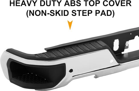 for 2019 2020 2021 2022 2023 2024 Chevy Silverado GMC Sierra 1500 Rear Bumper With Dual Exhaust With Park Sensor Holes,Chrome GM1103210 in Saudi Arabia