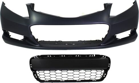 بديل المصد الأمامي Garage-Pro لسيارة Honda Civic 2012-2013، غطاء المصد الأمامي، جاهز، كوبيه، مع فتحات مصابيح الضباب in Kuwait